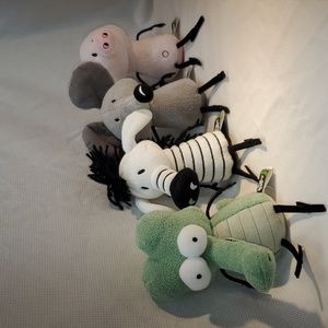 4 Pearls Before Swine Zebra Pig Rat Croc Plush Stephen Pastis Stuffed Animals